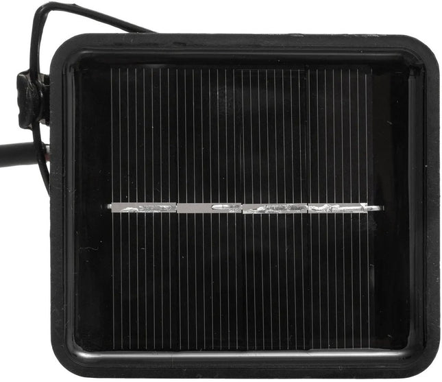 Atmosphera Solar tuin lantaarns lichtsnoer - naturel - rotan kunststof - 335 cm - buiten - Led licht