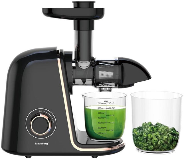 Klausberg Slow Juicer KB-7867 – 150W | 700 ml | Cold Press | Groenten en Fruitpers – Roségouden Accenten | Luxe Design & Hoog Saprendement