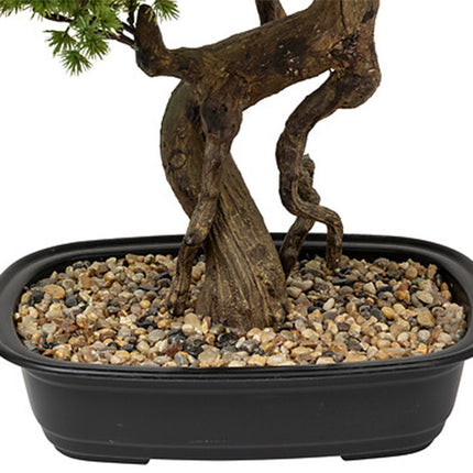 Atmosphera bonsai boom - in keramische pot - 86 cm - kunstplant - groen - Nepplanten - Sierplanten - Japanse stijl