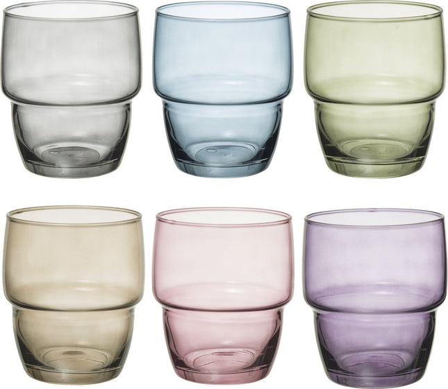 Secret de Gourmet Glazen set 6 stuks - 28cl - Multi
