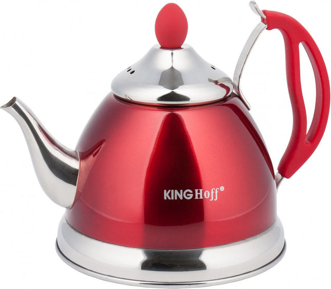 Kinghoff 3762 - Theepot / Theekan met zeef - Rood