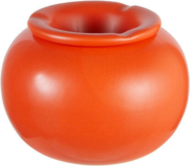 Atmosphera Keramische Asbak - Ø16xH11cm - Oranje