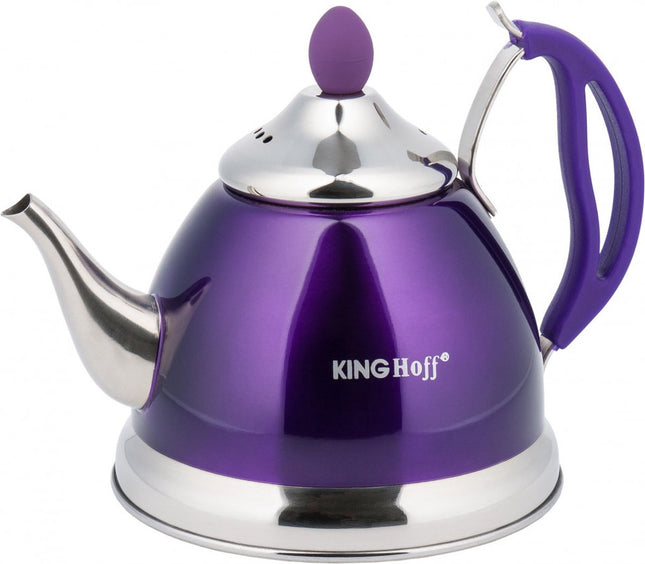 Kinghoff 3762 - Theepot / Theekan met zeef - Paars