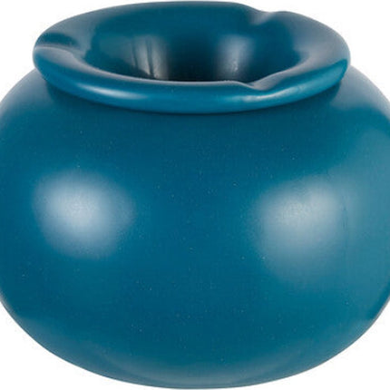 Atmosphera Keramische Asbak - Ø16xH11cm - Blauw
