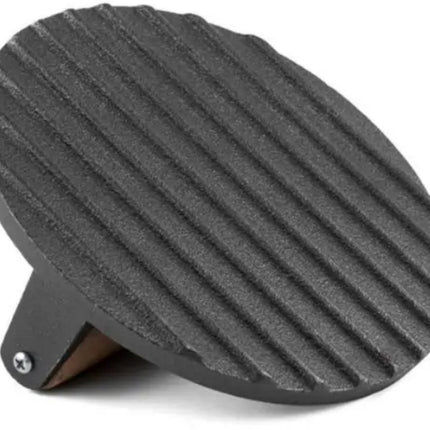 Gietijzeren Hamburgerpress XL – Zware Grill- en BBQ Press voor Hamburgers, Smashburgers en Vlees – 17,5 cm – Met Houten Handvat - Vleespress - Press voor gegrilde groenten - Rond