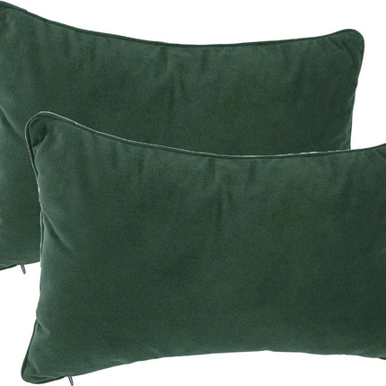 Atmosphera Bank/sierkussens Sophia - 2x stuks - 30 x 50 cm - polyester met rits