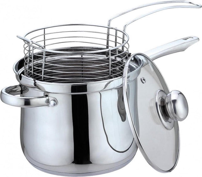 Kinghoff 4581 frietpan - 3,6L - rvs - alle warmtebronnen