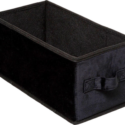 5Five Opbergmand/kastmand - zwart - 29 liter - 31 x 31 x 31 cm - Opbergboxen - Vakkenkast manden - polyester