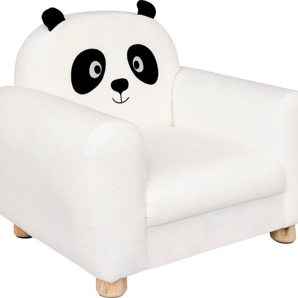 Atmosphera Kids Kinderfauteuil Panda - 53x43x44cm - Wit