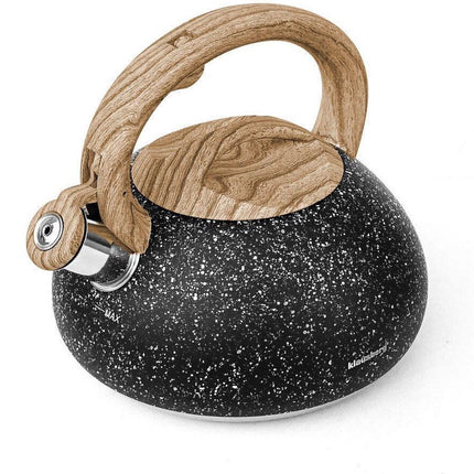 Klausberg 7279 - Fluitketel - zwart - marmer - 2.7 liter