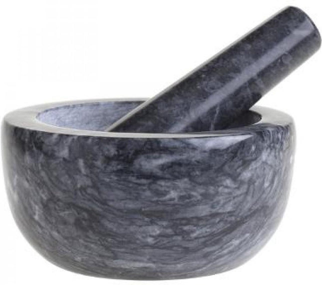 Secret de Gourmet vijzel | Vijzel met stamper | Ø 13 | Marmer | Mortar and pestle | Zwart