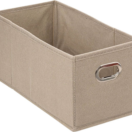 5Five Opbergmand linnen beige - 15 x 31 x 15 cm (S) - Opvouwbaar