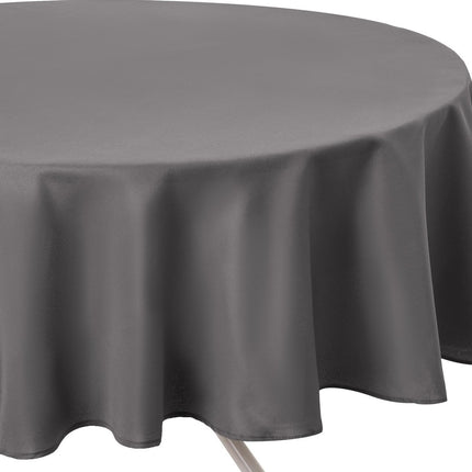 Tafelkleed Grijs anti vlek - Rond - Dia 180 cm - Anti vlekken
