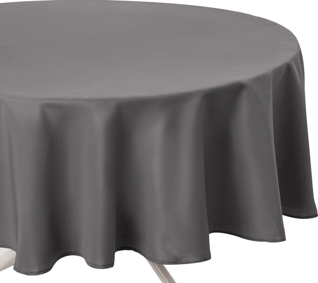 Tafelkleed Grijs anti vlek - Rond - Dia 180 cm - Anti vlekken