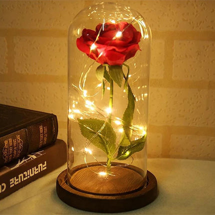 Forever Rose - Glazen case