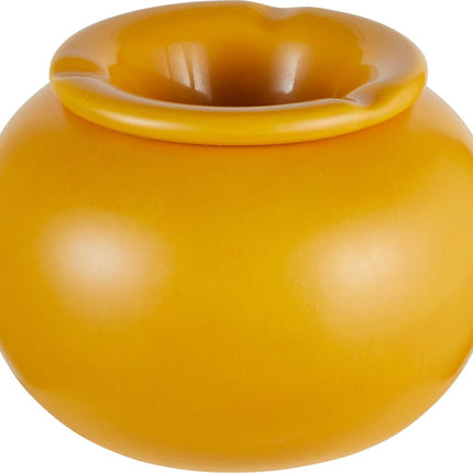 Atmosphera Keramische Asbak - Ø16xH11cm - Oker
