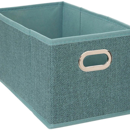 5Five Opbergmand petrol blauw - 15 x 31 x 15 cm (S) - Opvouwbaar