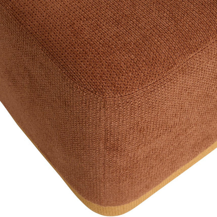 Atmosphera Poef 2-in-1 - 41x30x41cm - Amber/Oker