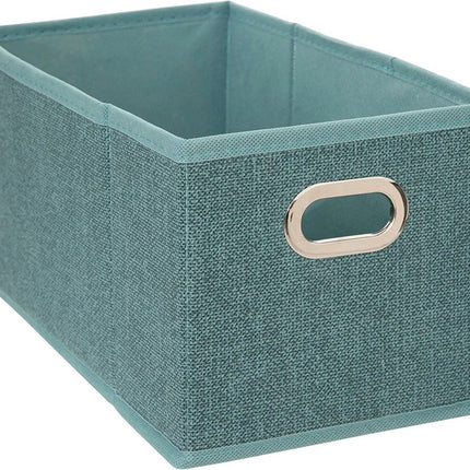 5Five Opbergmand petrol blauw - 31 x 31 x 15 cm (M) - Opvouwbaar