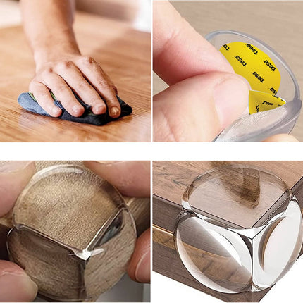 SIPO Hoekbeschermers - 12-delig Set Transparante Meubelbescherming - Voor Stoten en Vallen - SBS-EC51 - Tafelbescherming - Baby en Kind bescherming