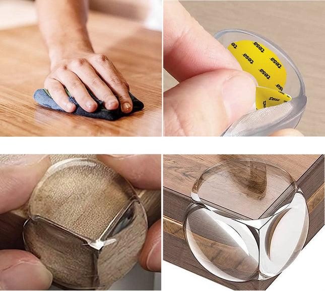 SIPO Hoekbeschermers - 12-delig Set Transparante Meubelbescherming - Voor Stoten en Vallen - SBS-EC51 - Tafelbescherming - Baby en Kind bescherming