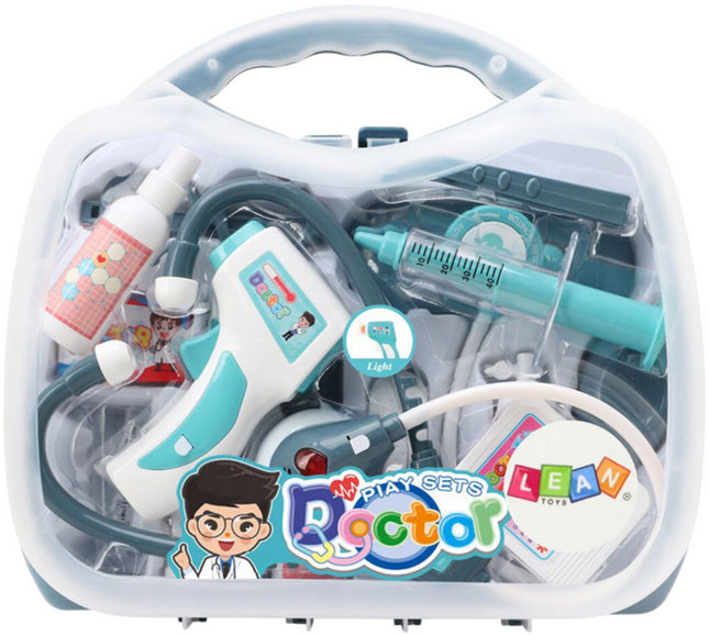 Speelgoed Dokterskoffer op Rolletjes Blauw - Met Licht en Geluid - Compleet Artsenset voor Kinderen - Dokterset - Speelgoed Dokter - Speelgoeddoktersset