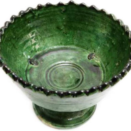 Tamegroute aardewerk Salade / fruitschaal op poot Ø 24 cm