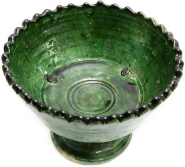 Tamegroute aardewerk Salade / fruitschaal op poot Ø 24 cm