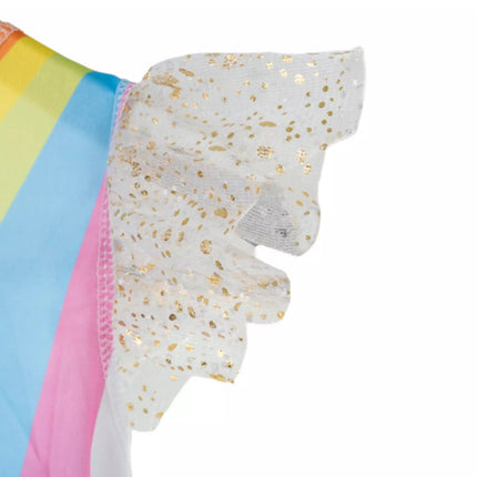 Kruzzel Unicorn / eenhoornkostuum 122‑128 cm – jurk, vleugels & hoofdband