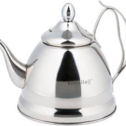 Kinghoff 3761 - Nostalgische theepot - 1 liter - RVS