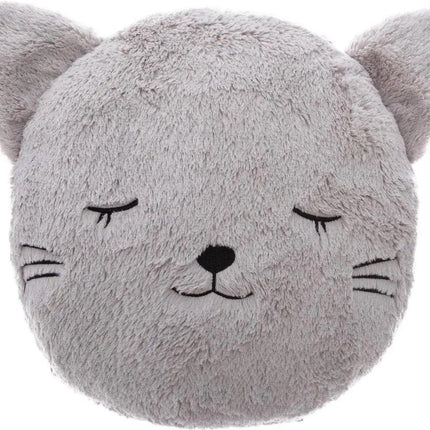 Atmosphera Kids Cat Kattenkussen - 28x11cm - Grijs