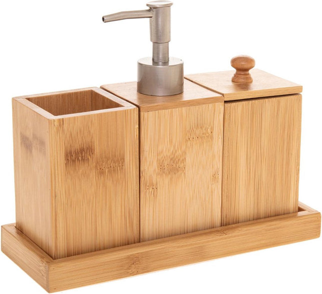 5Five Zeepdispenser set hout