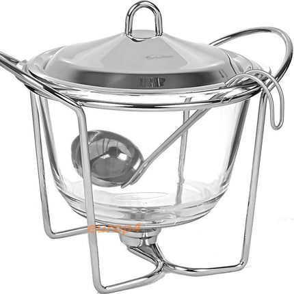 Kinghoff 1413 - voedselverwarmer - pot vorm - RVS