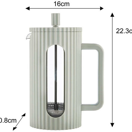 ZUIGER KOFFIE-/THEEZETAPPARAAT 1000 ml KLAUSBERG KB-7755 GROEN