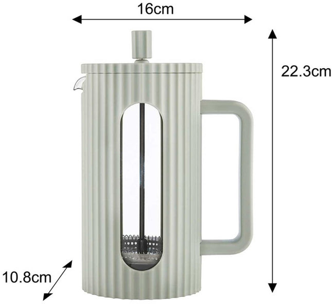 ZUIGER KOFFIE-/THEEZETAPPARAAT 1000 ml KLAUSBERG KB-7755 GROEN