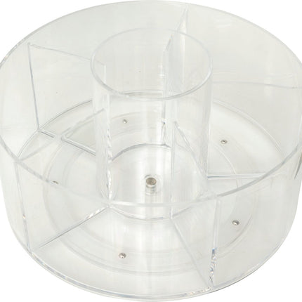 5Five Roterende Organizer - Make-up organizer - Ø23xH13cm - Transparant