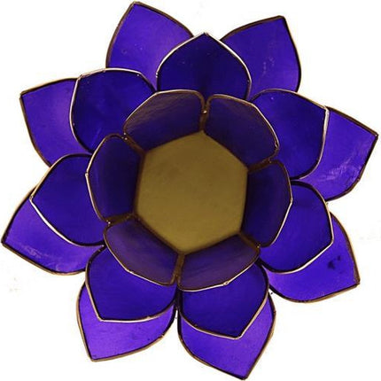 Lotus waxine licht houder paars