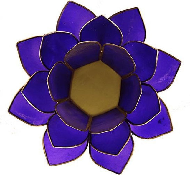 Lotus waxine licht houder paars