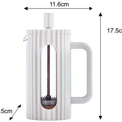 ZUIGER KOFFIE-/THEEZETAPPARAAT 350 ml KLAUSBERG KB-7743 WIT