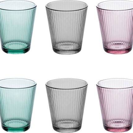 Secret de Gourmet Mal'eau Waterglazen - 24cl - Set van 6 stuks - Multi