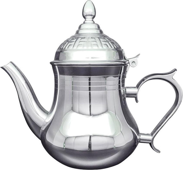 Marokkaanse Arabische theepot rvs 0.8 L