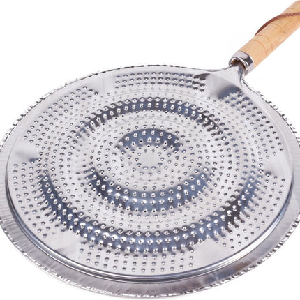 Benson Sudderplaat - Vlamverdeler - Ø 21 cm - Houten Handgreep - Vaatwasserbestendig
