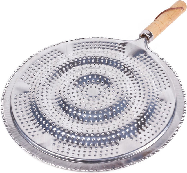 Benson Sudderplaat - Vlamverdeler - Ø 21 cm - Houten Handgreep - Vaatwasserbestendig