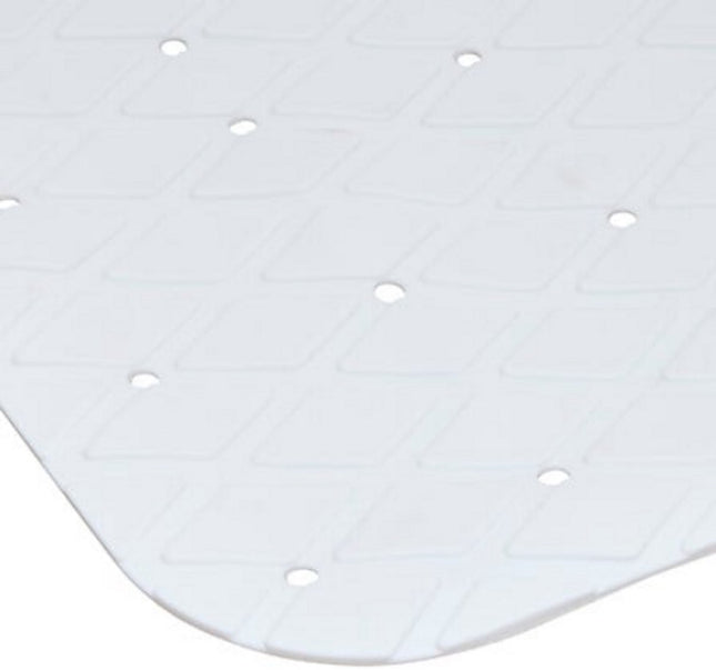 Badmat | Badkamer Mat | Douche Mat | PVC Badkleed 70 x 35 cm | Antislip | Aanrecht Zeer | Wit - Antislip Douchemat