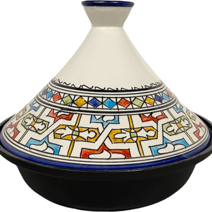 Cuilina | Tajine Fes Ø30cm - Inductie – Handgemaakt kleurrijke keramiek  – Inductie