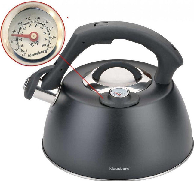 Klausberg KB-7371 fluitketel - 3L - rvs - alle warmtebronnen