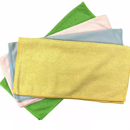 Kinghoff KH2115 Microvezel Doekjes Set - 4-delige Kleurgecodeerde Doekjes (32x32 cm) voor Meubels, Glas, Keuken en Meer
