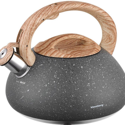 Klausberg KB-7250  fluitketel - 2,7L - rvs - alle warmtebronnen
