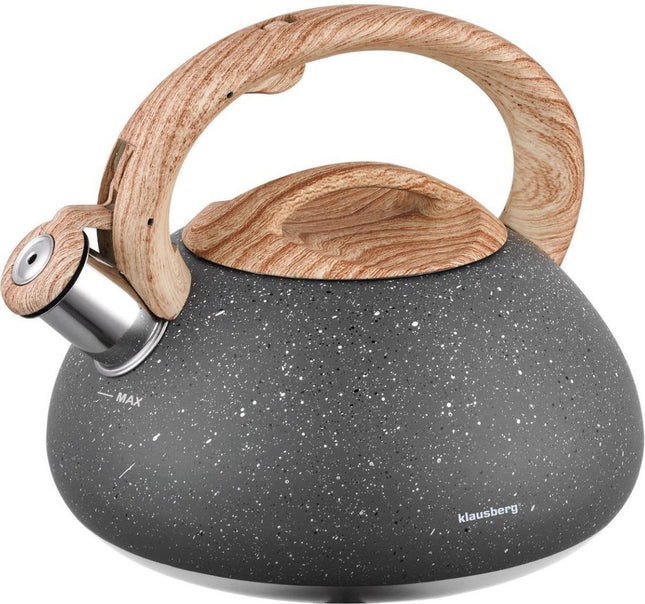 Klausberg KB-7250  fluitketel - 2,7L - rvs - alle warmtebronnen