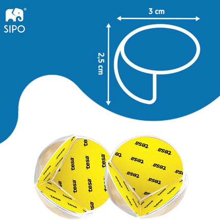 SIPO Hoekbeschermers - 12-delig Set Transparante Meubelbescherming - Voor Stoten en Vallen - SBS-EC51 - Tafelbescherming - Baby en Kind bescherming